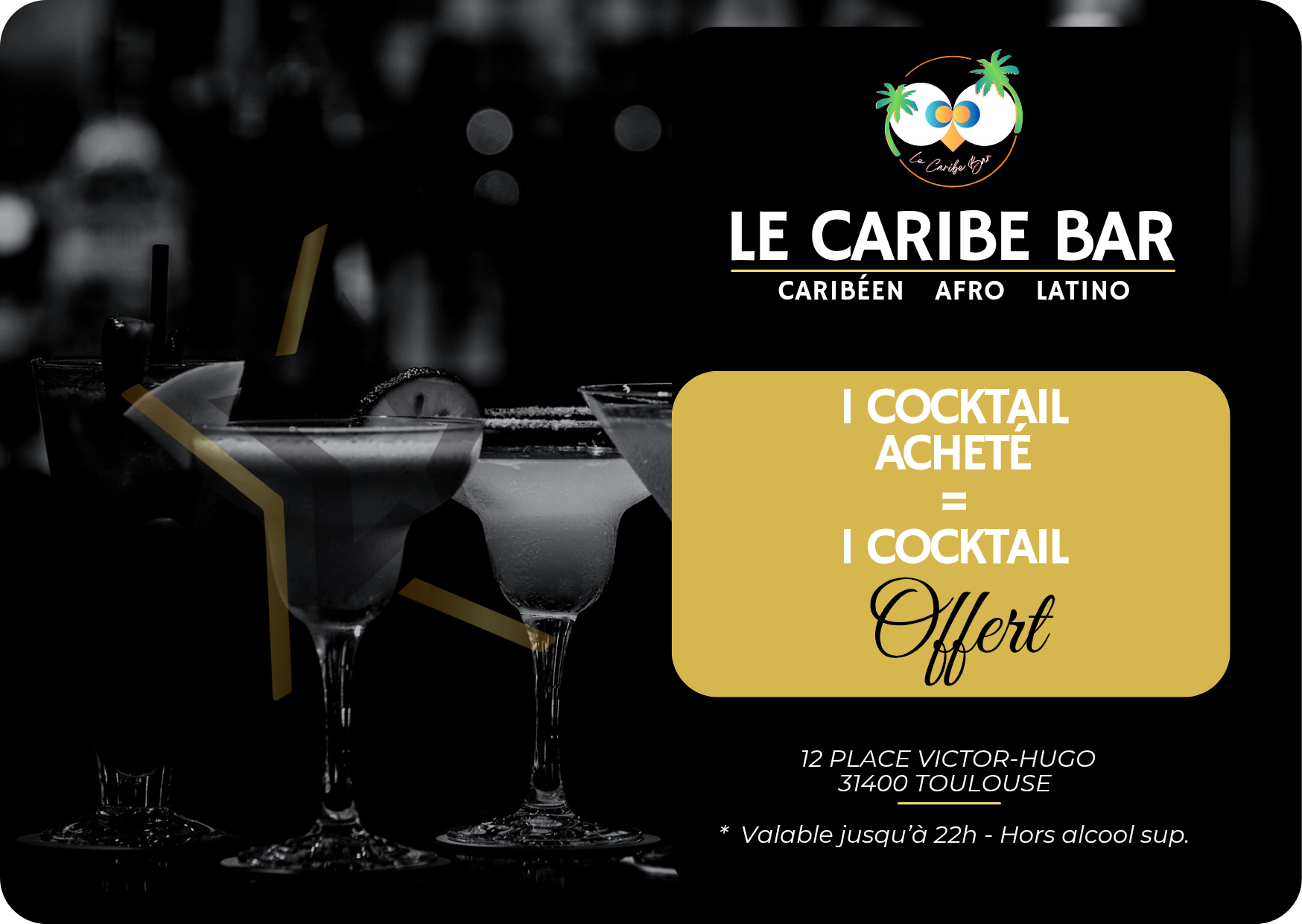 1 COCKTAIL OFFERT